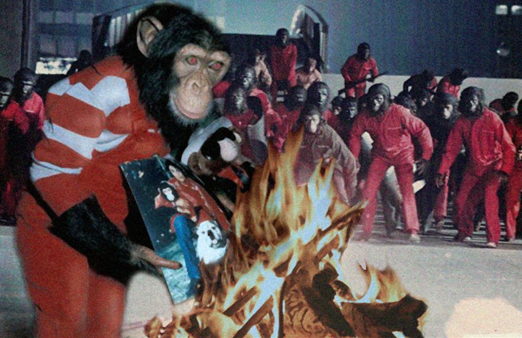 Ask me about my spoof screenplay Escape From the Battle Beneath (For the Conquest of) The Planet of the Apes. Seriously. Ask.
