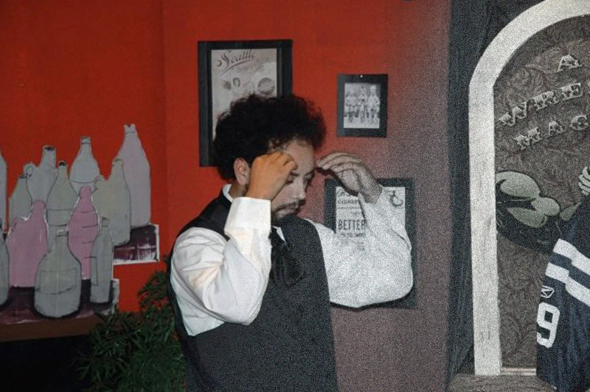set JR gets in character.jpg